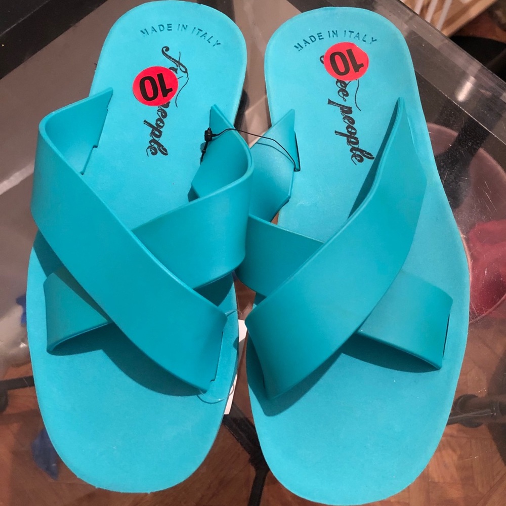 Free People Jelly Sandals New Size 10